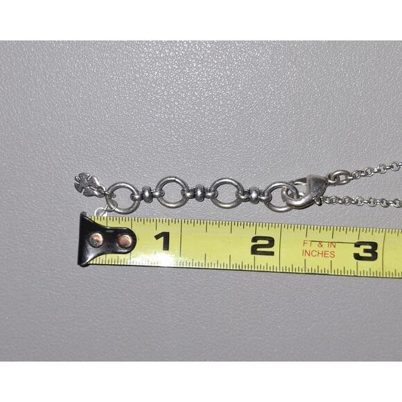 Lucky Brand Vintage Ladder Burst Fringe Necklace | Silver & Gold Mixed Metals - Picture 7 of 7